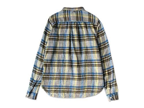 maillot sunset nel check work shirts BLUE x YELLOW
