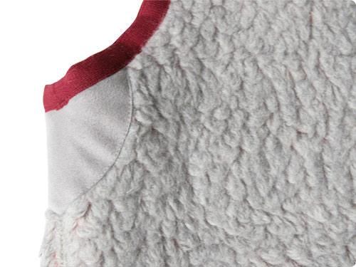maillot angola pile fleece vest TOP GRAY
