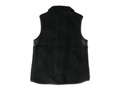 maillot angola pile fleece vest BLACK