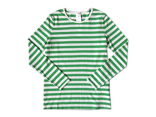 maillot ボーダー長袖Tシャツ GREEN