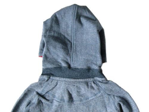 maillot back color pull parka STONE BLUE