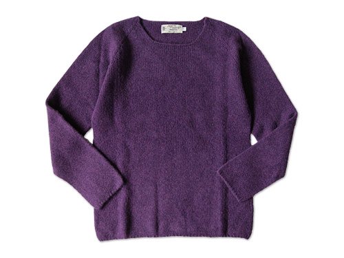 NOR' EASTERLY WIDE NECK SWEATER IRIS