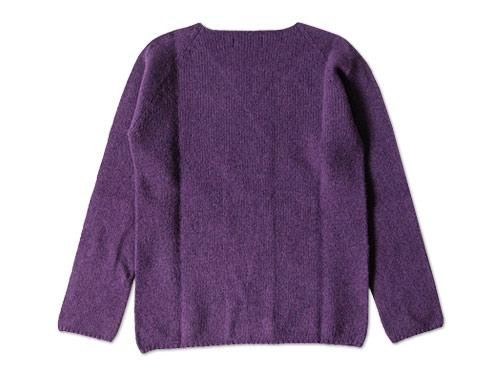 NOR' EASTERLY WIDE NECK SWEATER IRIS