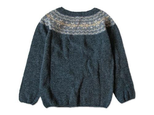 NOR' EASTERLY WIDE NECK NORDIC SWEATER OXFORD