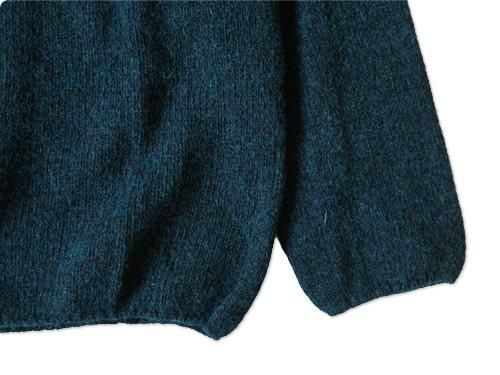 NOR' EASTERLY WIDE NECK NORDIC SWEATER PETREL