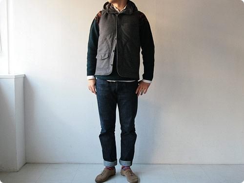 NOR' EASTERLY WIDE NECK NORDIC SWEATER PETREL