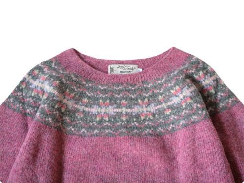 NOR' EASTERLY WIDE NECK NORDIC SWEATER COTTAGE