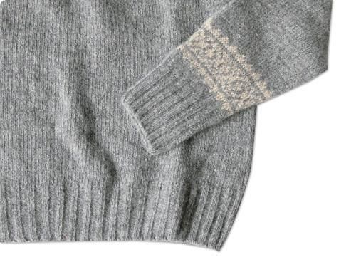 BRICK FAIRISLE YOKE KNIT FLANNEL