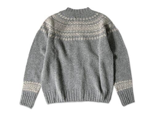 BRICK FAIRISLE YOKE KNIT FLANNEL