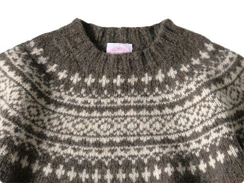 BRICK FAIRISLE YOKE KNIT DONKEY