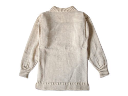 LE TRICOT DE LA MER SOLID GUERNSEY SWEATER ARAN