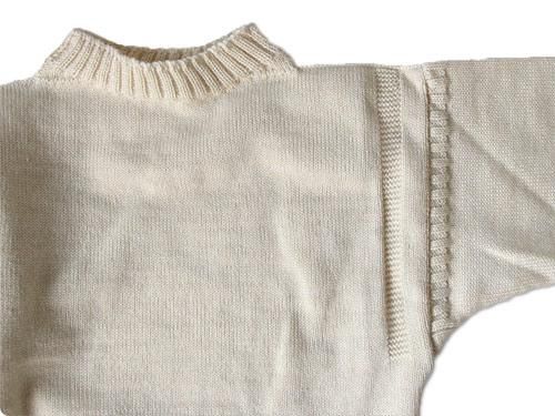 LE TRICOT DE LA MER SOLID GUERNSEY SWEATER ARAN
