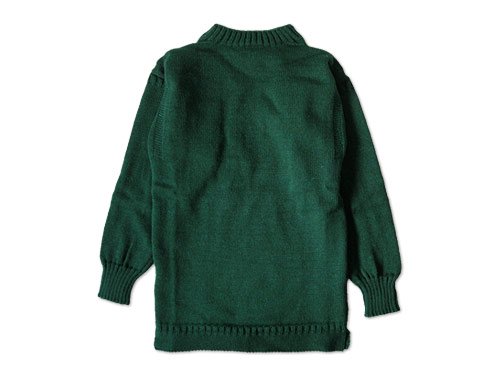 LE TRICOT DE LA MER SOLID GUERNSEY SWEATER GOODWOOD GREEN