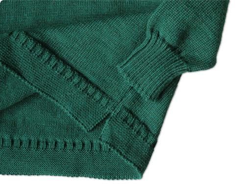 LE TRICOT DE LA MER SOLID GUERNSEY SWEATER GOODWOOD GREEN