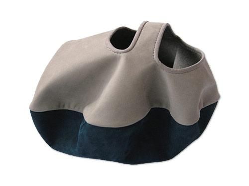 ߥ circle bag mini 18LIGHT GRAY x DARK BLUE