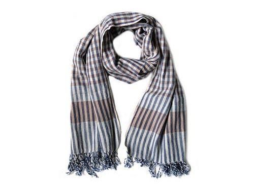 niki-toto KHADI TOWEL BLUE x BEIGE CHECK