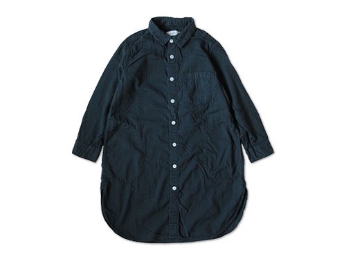 RINEN 80/1ローン接結 レギュラーカラー七分袖ロングシャツ