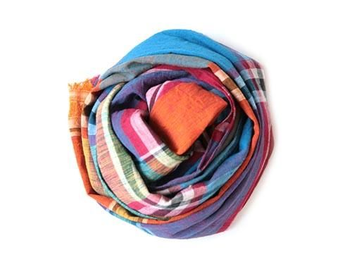 niki-toto KHADI CHECK STOLE 152