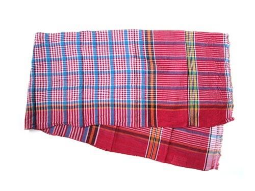 niki-toto KHADI CHECK STOLE 153