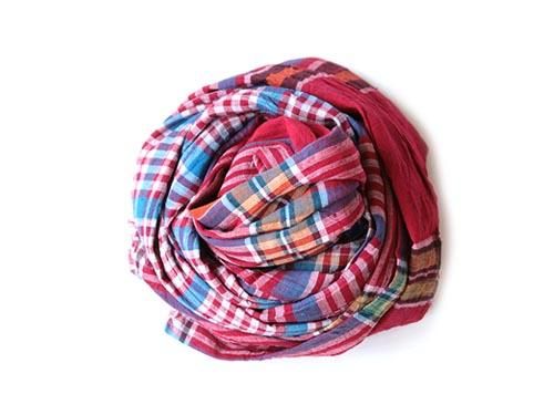 niki-toto KHADI CHECK STOLE 153