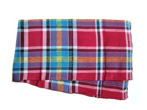 niki-toto KHADI CHECK STOLE 154