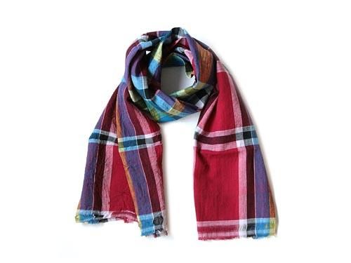 niki-toto KHADI CHECK STOLE 154