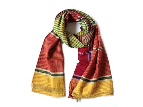 niki-toto KHADI CHECK STOLE 156