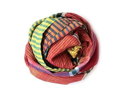 niki-toto KHADI CHECK STOLE 156