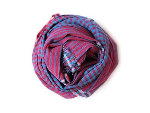 niki-toto KHADI CHECK STOLE 157