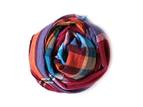 niki-toto KHADI CHECK STOLE 160
