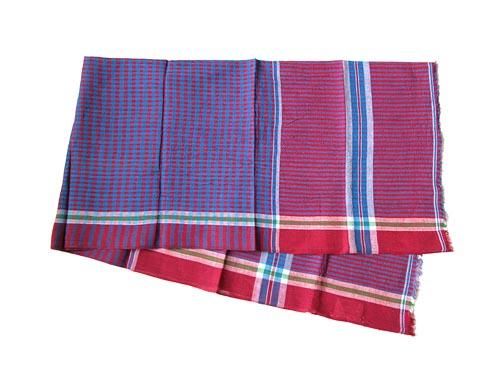 niki-toto KHADI CHECK STOLE 161