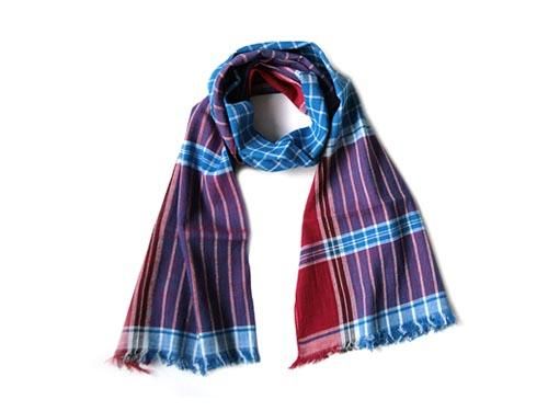 niki-toto KHADI CHECK STOLE 164