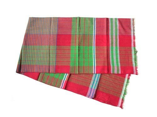 niki-toto KHADI CHECK STOLE 165
