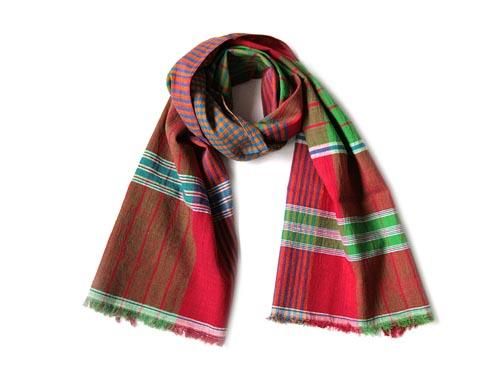 niki-toto KHADI CHECK STOLE 165
