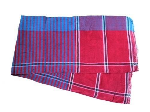 niki-toto KHADI CHECK STOLE 166