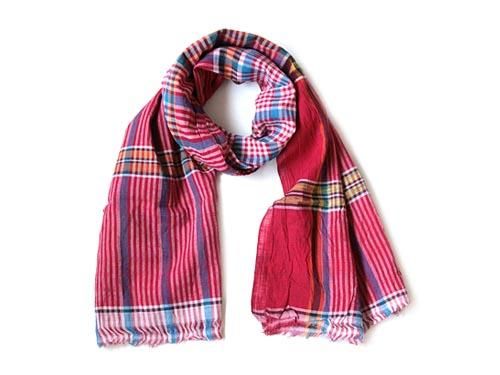 niki-toto KHADI CHECK STOLE 167