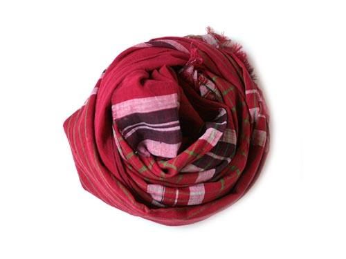niki-toto KHADI CHECK STOLE 169