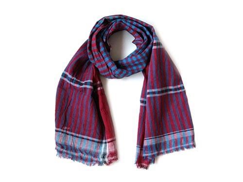 niki-toto KHADI CHECK STOLE 170