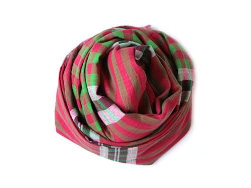 niki-toto KHADI CHECK STOLE 171