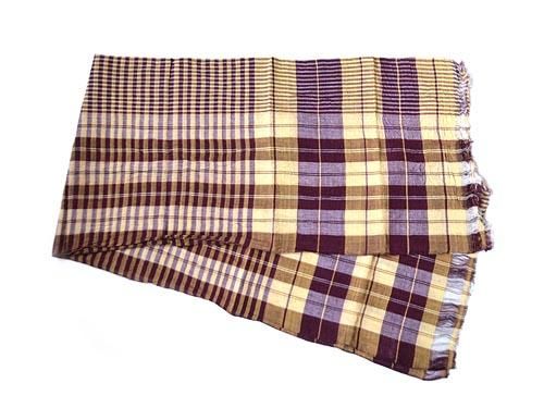 niki-toto KHADI CHECK STOLE 172