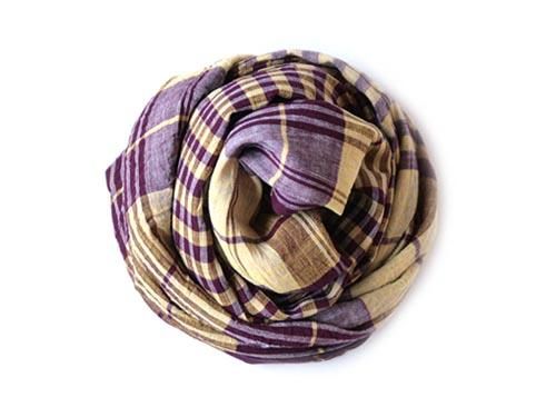 niki-toto KHADI CHECK STOLE 172