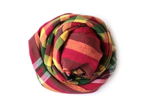 niki-toto KHADI CHECK STOLE 173