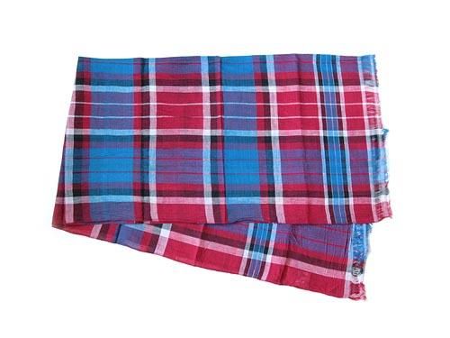 niki-toto KHADI CHECK STOLE 174