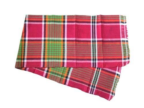 niki-toto KHADI CHECK STOLE 176