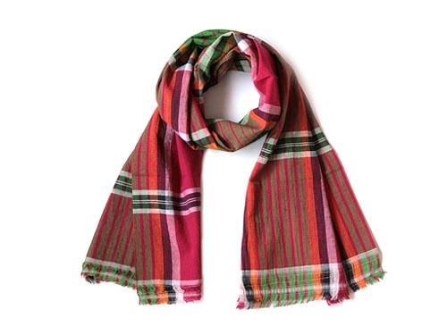 niki-toto KHADI CHECK STOLE 176