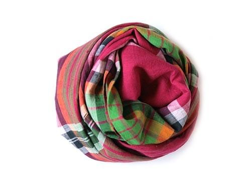 niki-toto KHADI CHECK STOLE 176