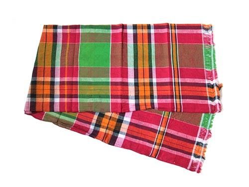 niki-toto KHADI CHECK STOLE 177