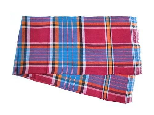 niki-toto KHADI CHECK STOLE 178