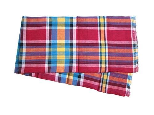 niki-toto KHADI CHECK STOLE 180