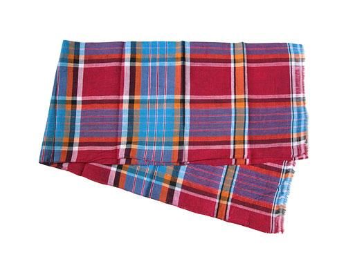 niki-toto KHADI CHECK STOLE 184